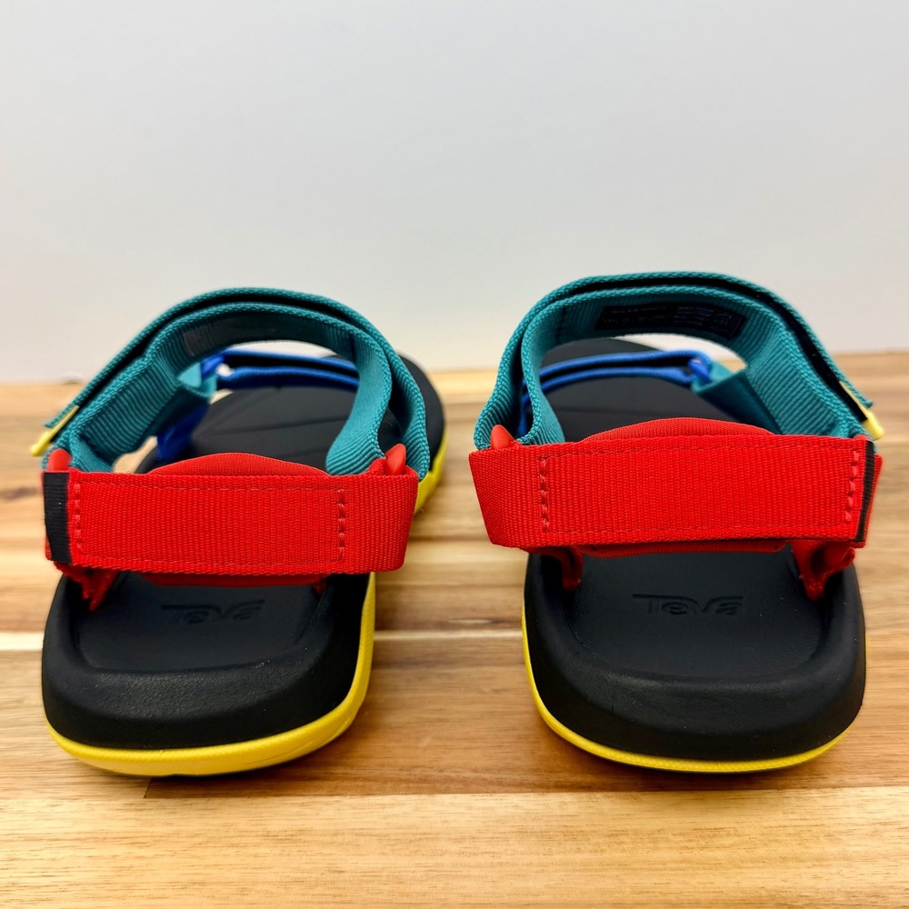 Teva Original Universal Sandals Multi Color Blue Teal Red Yellow Size‎ 6 - Picture 5 of 8
